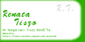 renata tiszo business card